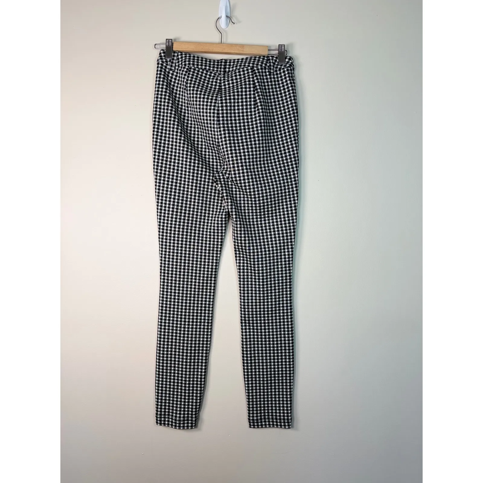 Maeve by Anthropologie Gingham Check Pants Women's Size 2 Black White - Image 3