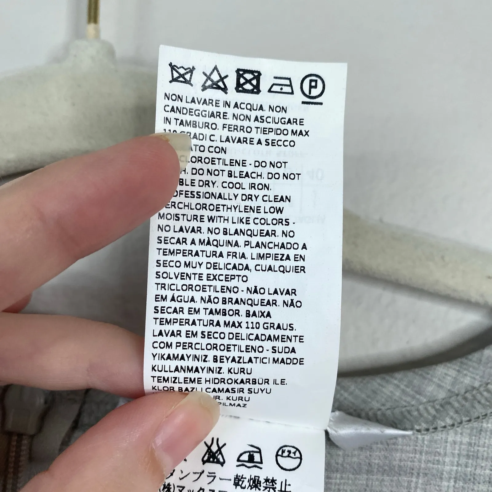 MAX MARA Wool Dress Gray Minimalist Half Sleeve Lightweight Shift Size 6 - Image 5