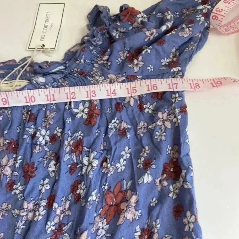 No Comment Floral Bell Sleeve Boho Blouse Womens - Image 8