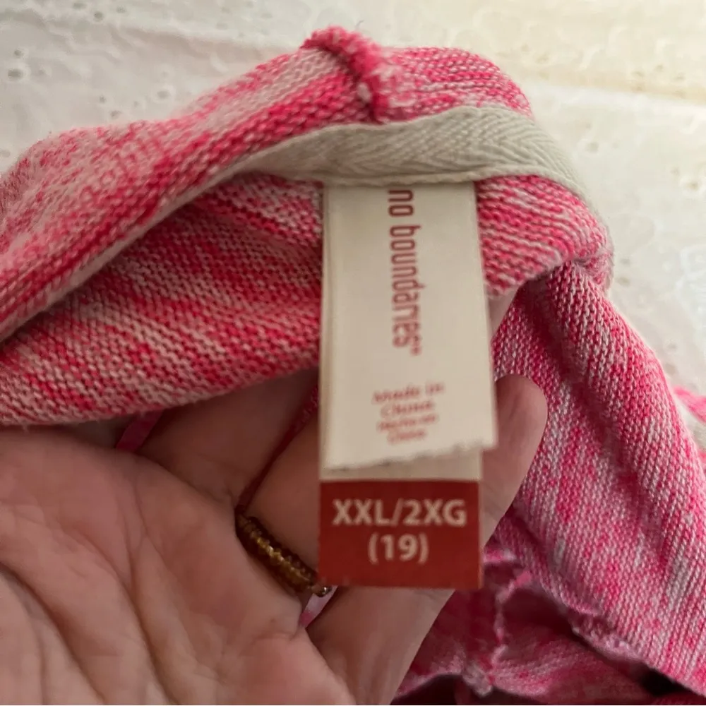 No boundaries pink knit hoodie - Image 3