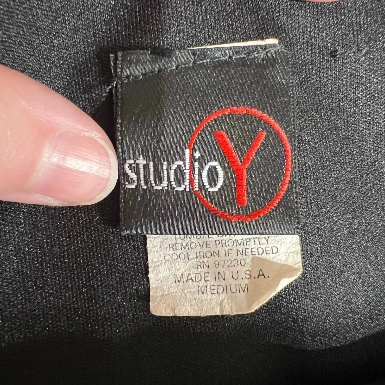 Studio Y Womens Y2K Midi Sheath Dress Beaded Spaghetti Straps LBD Black Medium - Image 9