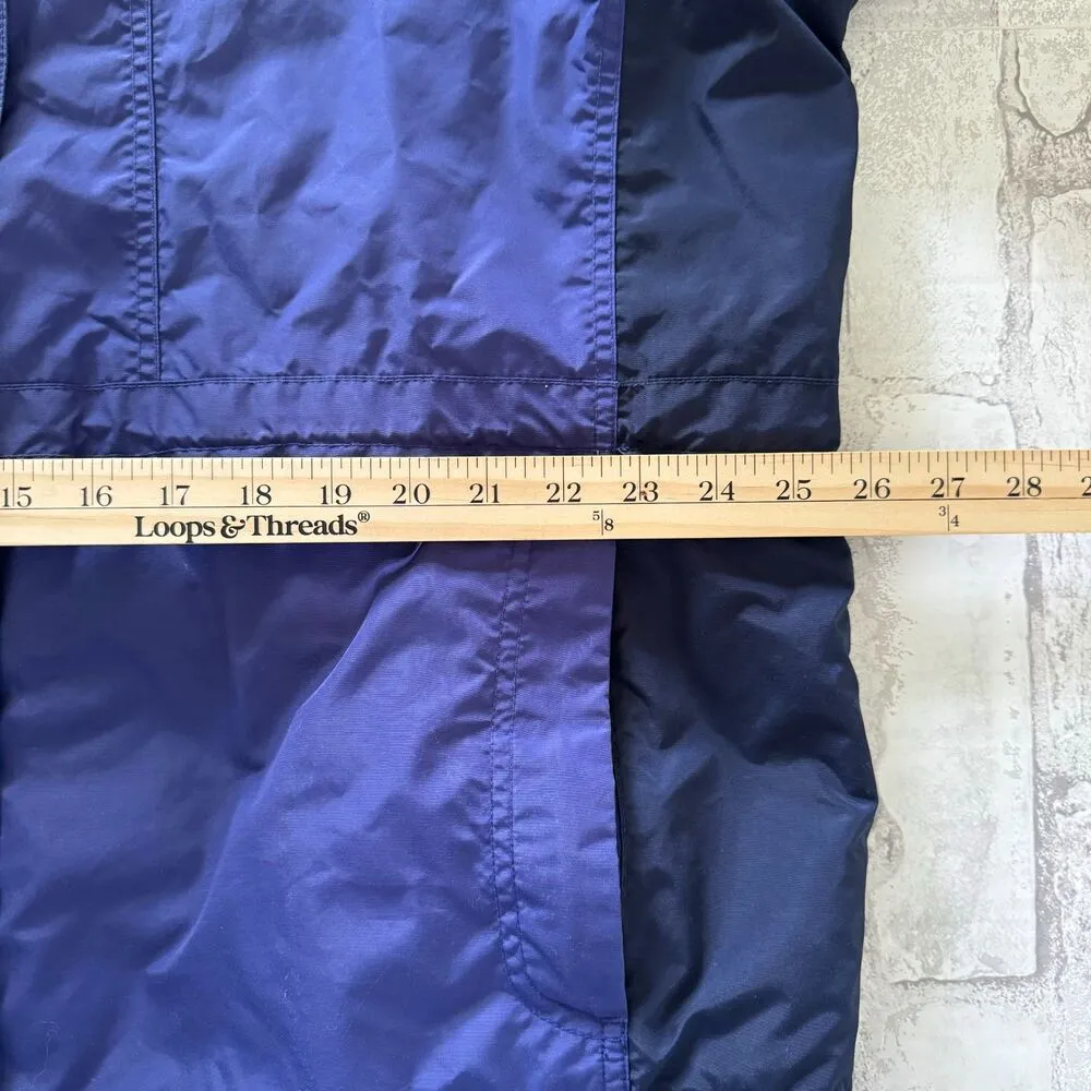 Columbia Color Block Purple Green Lined Hooded Travel Outdoor Gorpcore Jacket XL - Image 5