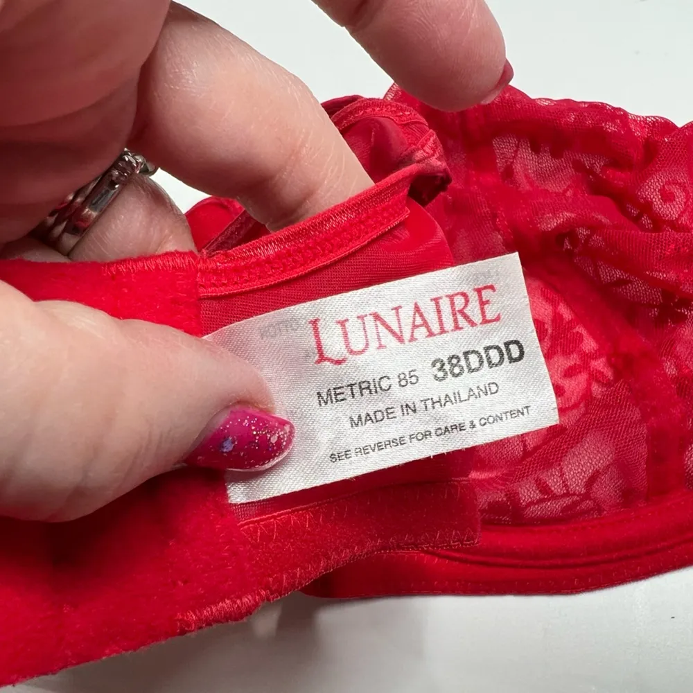 Lunaire replace bra wired unlined 38DDD Red Size undefined - Image 6