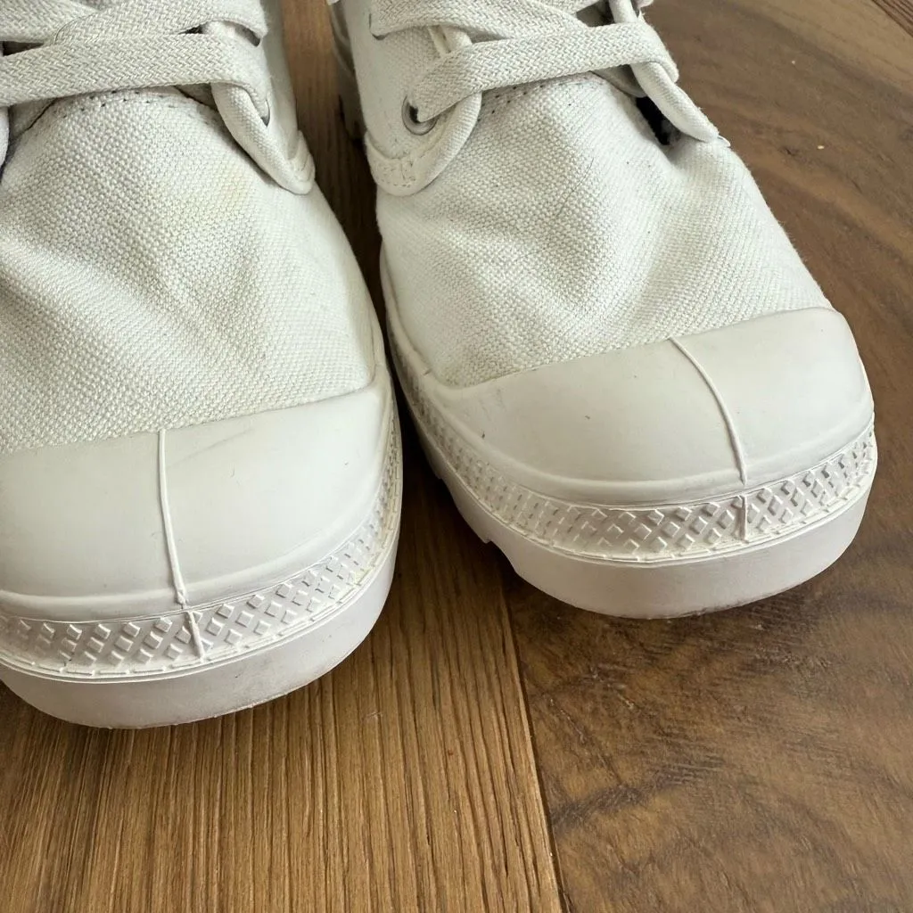Palladium Pampa Hi Star White Chunky Lug Sole High Top Sneaker 7 - Image 7