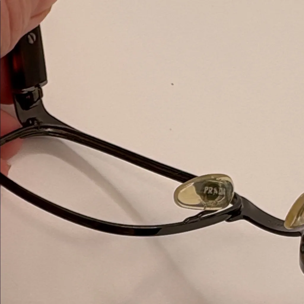 Women’s Prada tortoise shell eyeglass frames VPR 61P 53-16 LA8-101 140 - Image 11