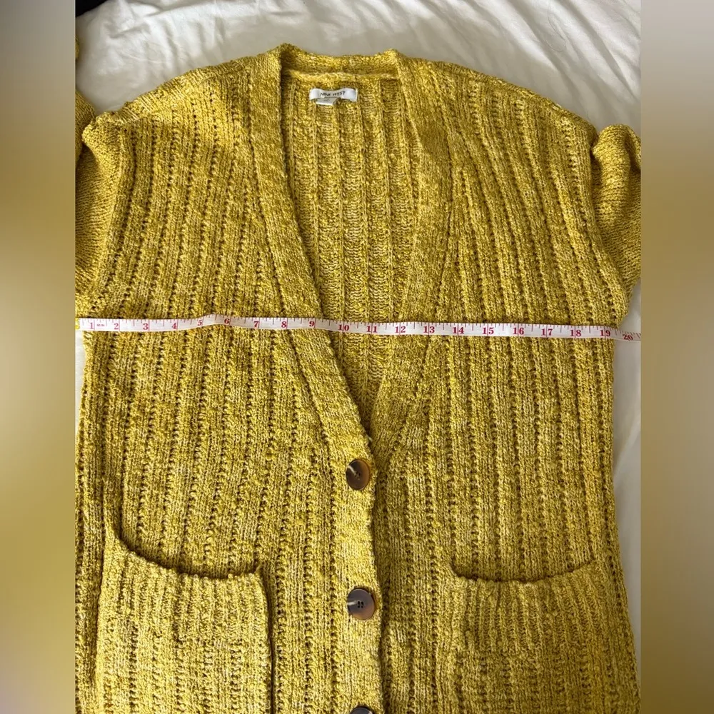 Nine West Yellow Cardigan Sweater‎ - Image 8