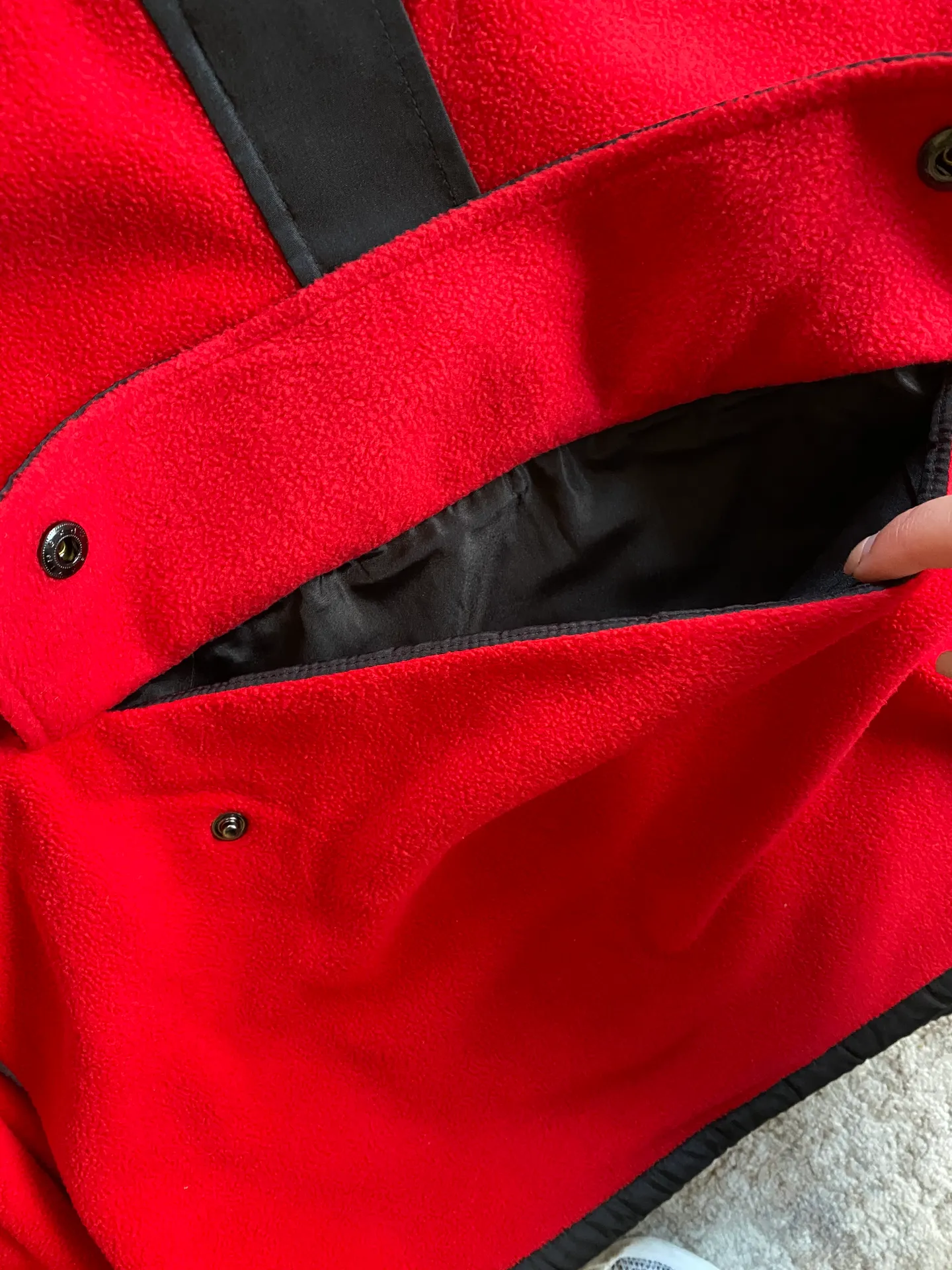 Red and White Quarter Zip - Image 3