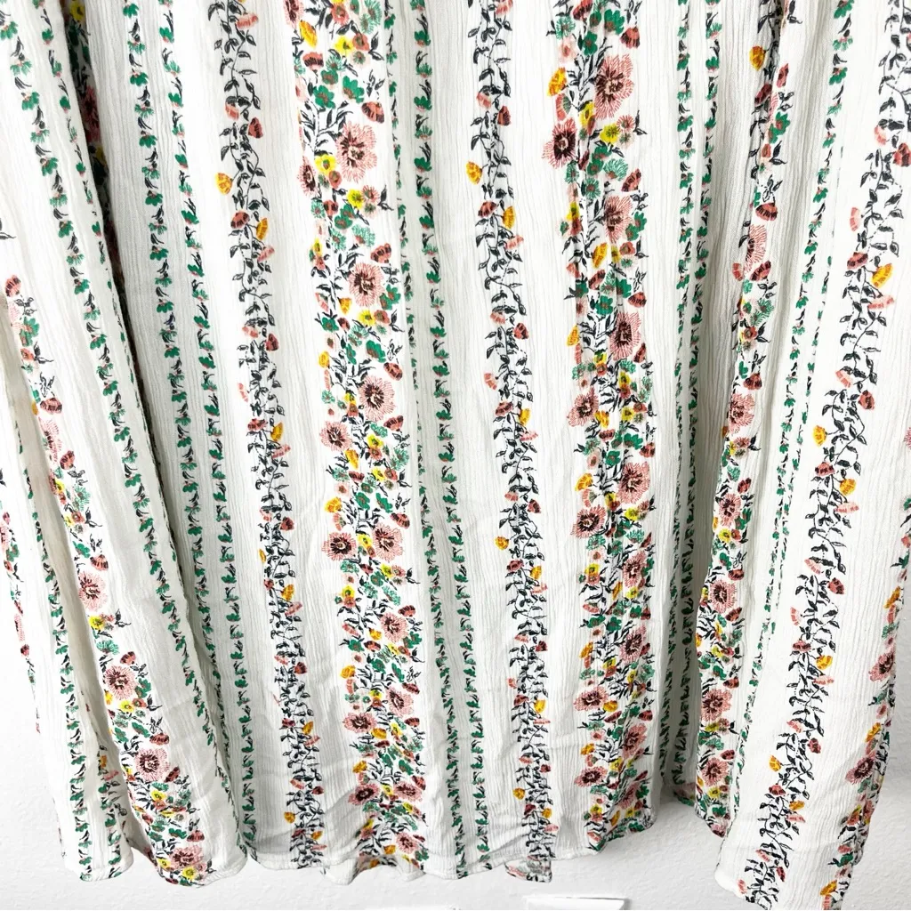 OLD NAVY Floral On/Off Shoulder Defined Waist Short Sleeves Lined Dress Size XL - Image 8