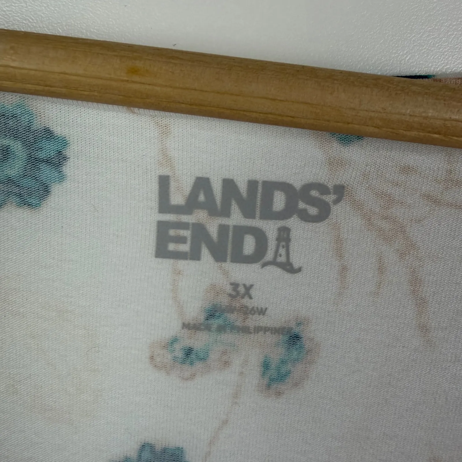 NWT Lands End Floral Tiered Top Size 3X Lightweight Peplum Cottage Boho Comfy - Image 6