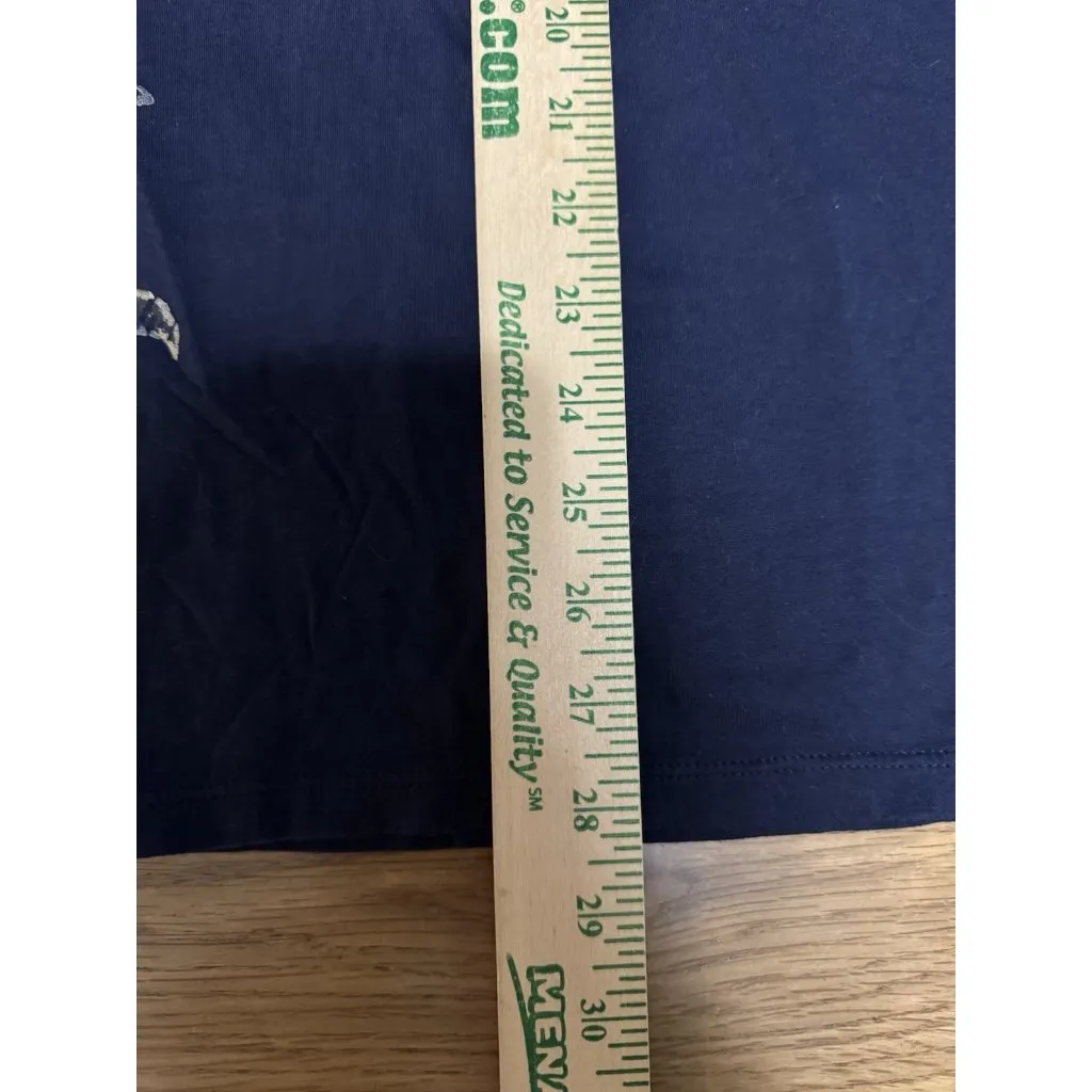 Eddie‎ Bauer Women V Neck Knit Tunic Top Size XXL Botanic Dark Navy Cotton NWT - Image 4