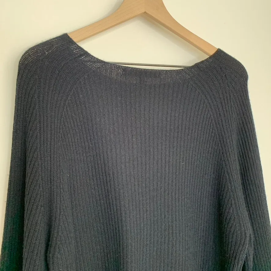 Naked Cashmere Blue Rib Bell Sleeve Cashmere Sweater Womens XS - Image 6