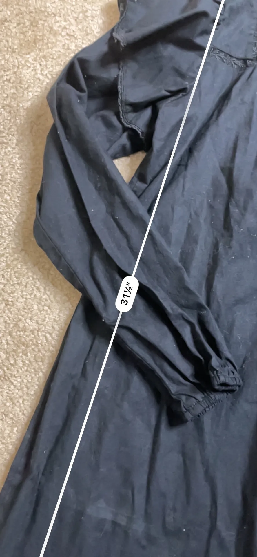 Cottagecore Long Sleeve Black Dress - Image 3