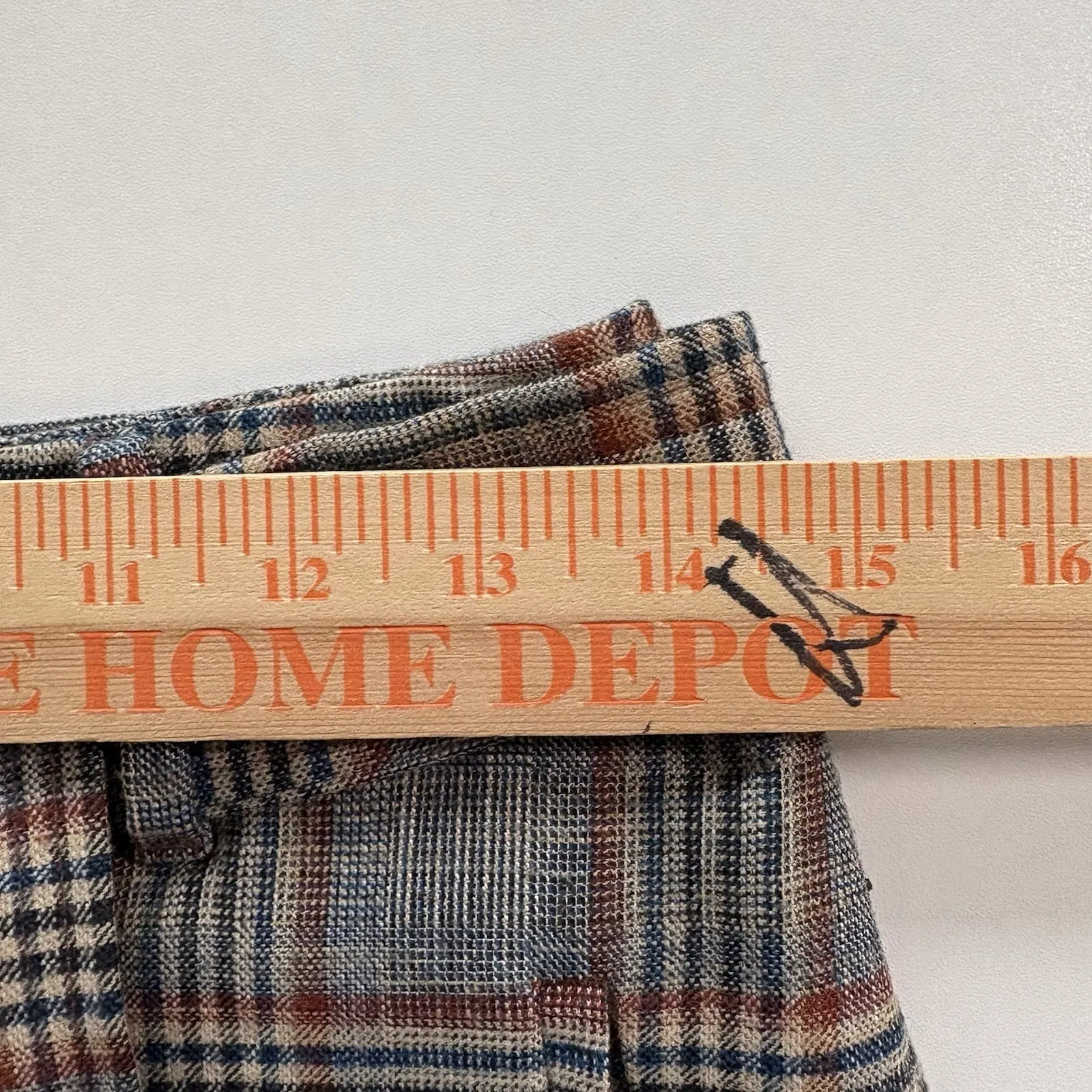 Aritzia Pants 6 Womens Wilfred Tie Front‎ Plaid Twill Straight Leg Trouser - Image 9