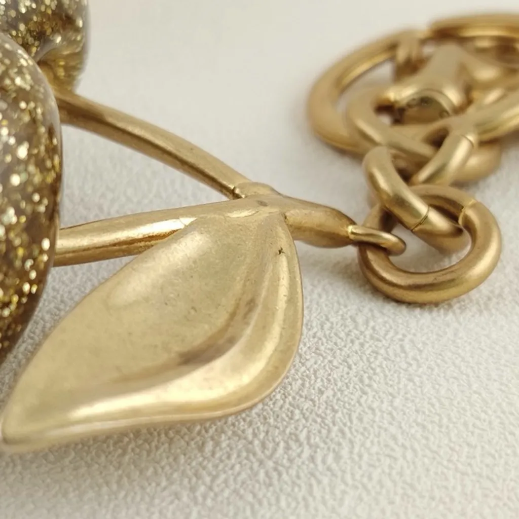 Coach Resin Golden Cherry Bag Charm - Image 6