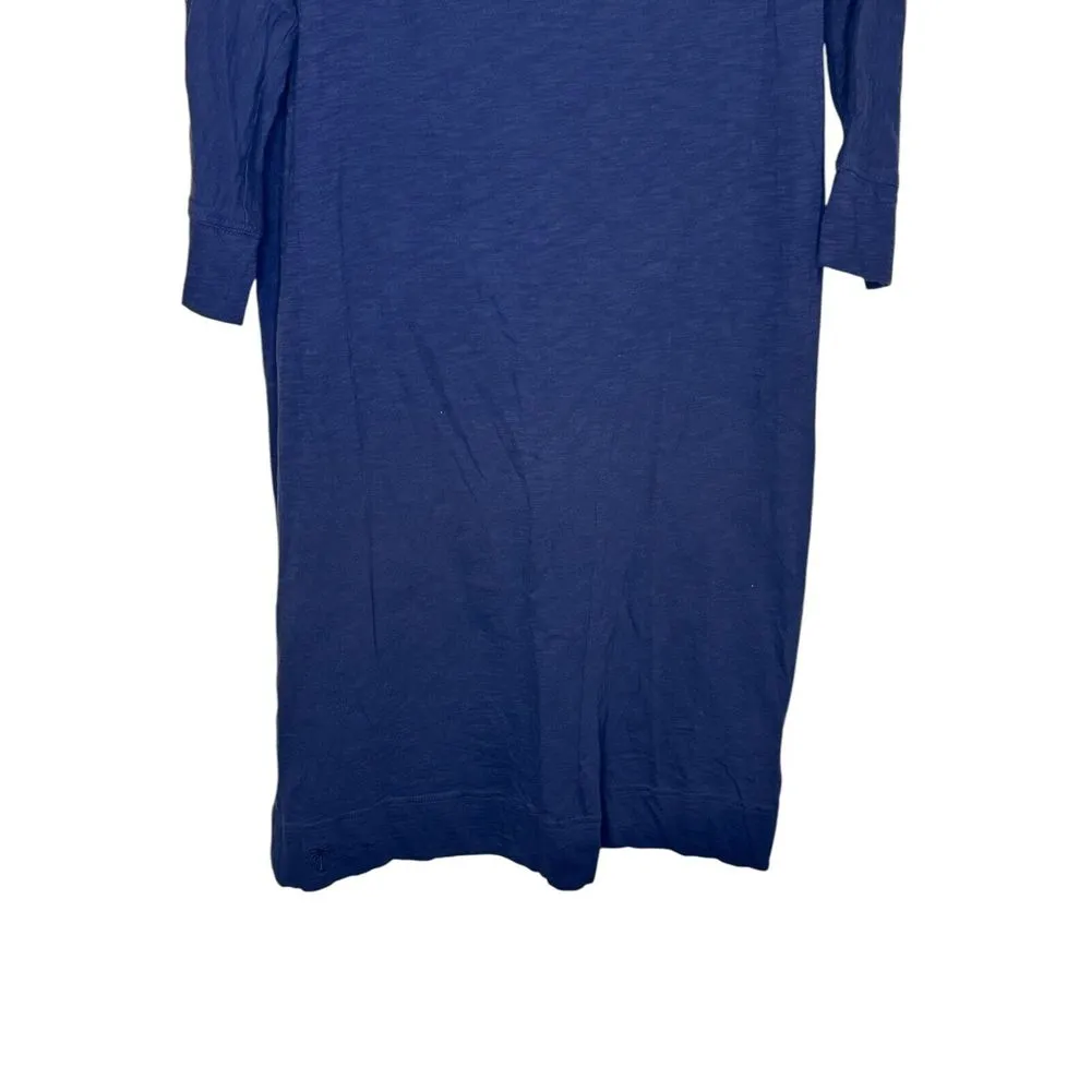 Lilly Pulitzer Women's Dress Shirt Crew Neck 3/4 Sleeves‎ Pima Cotton Blue Small - Image 4
