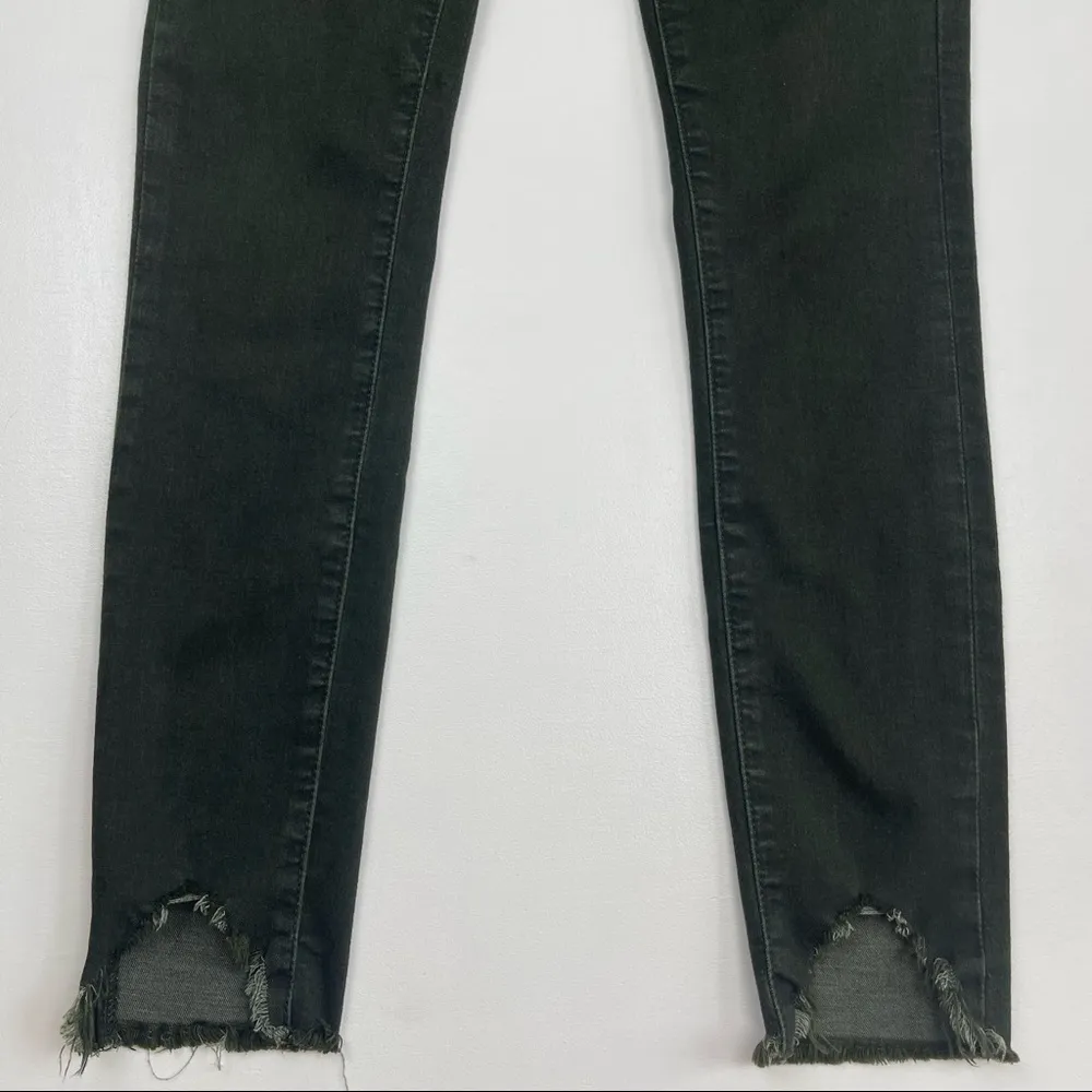 𝅺Articles of Society Stephanie Ster Hem Folsom Skinny Olive Jeans Size 26 - Image 4