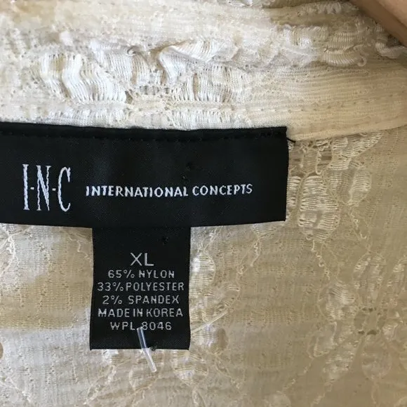 INC international concept‎ button down jacket collared - Image 3