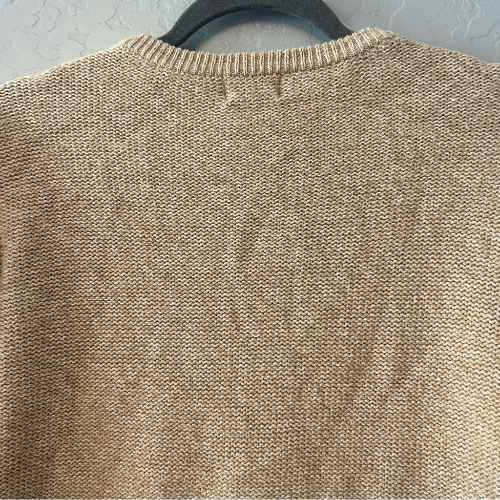 ⭐️Old Navy camel tan neutral colored chunky cable knit sweater size medium - Image 10