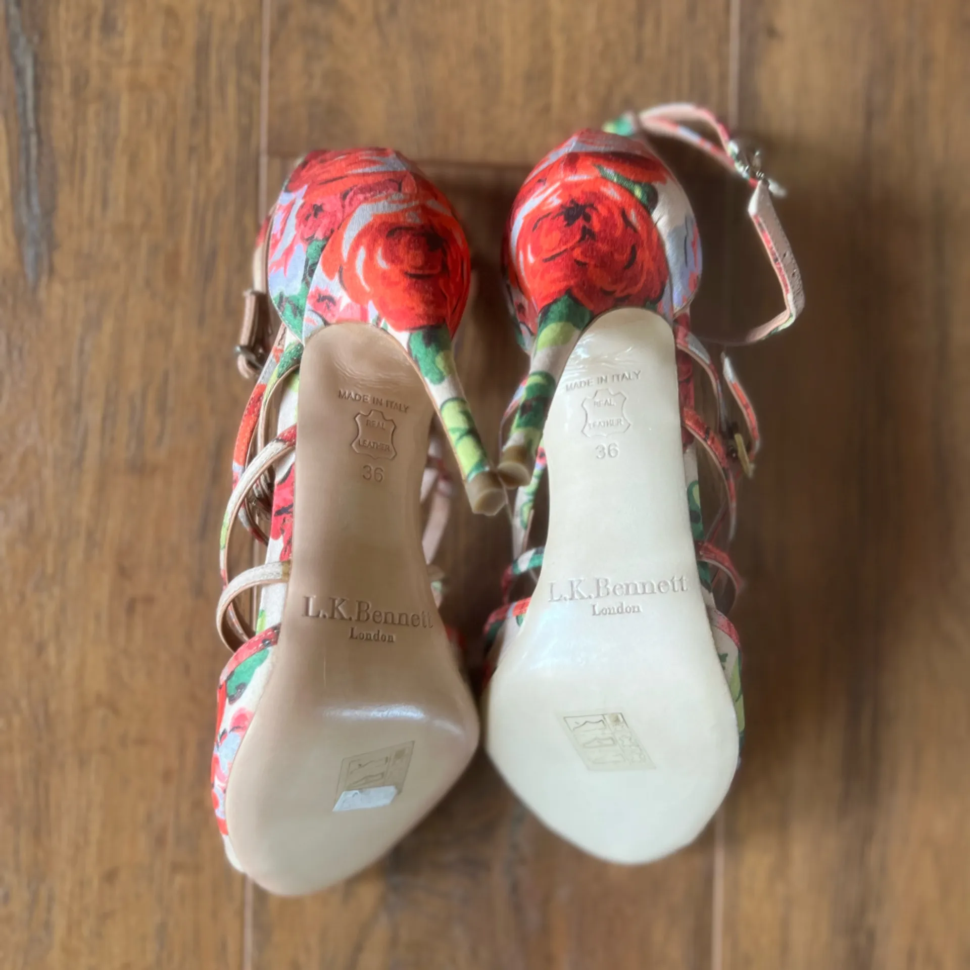 NWT LK Bennett Dahlia Strappy Floral Heels - Image 9