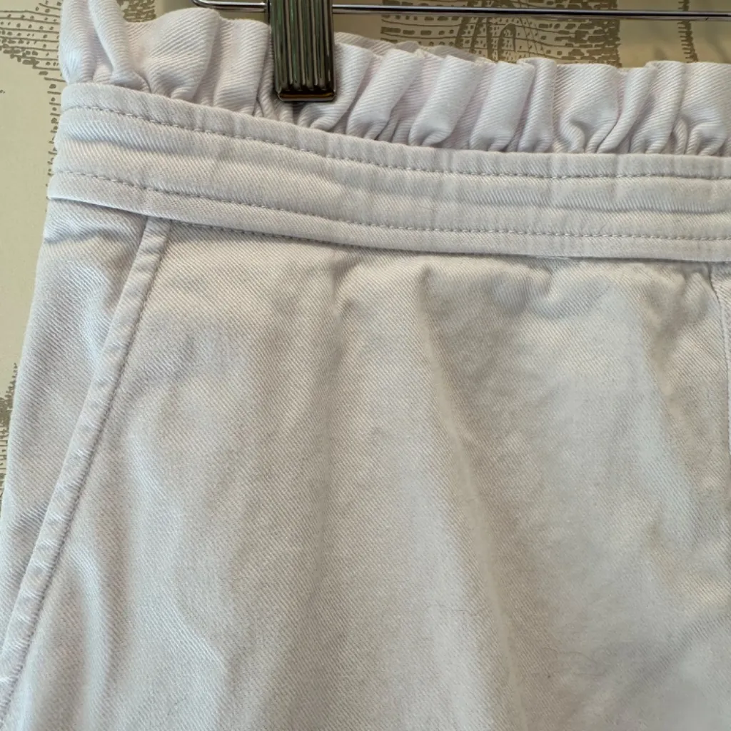 Draper James Ruffled Waist White Skirt- Size 6 - Image 2