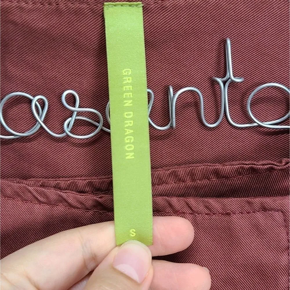 Green Dragon Zip Up Terracotta Jacket Size Small‎ Brown - Image 6