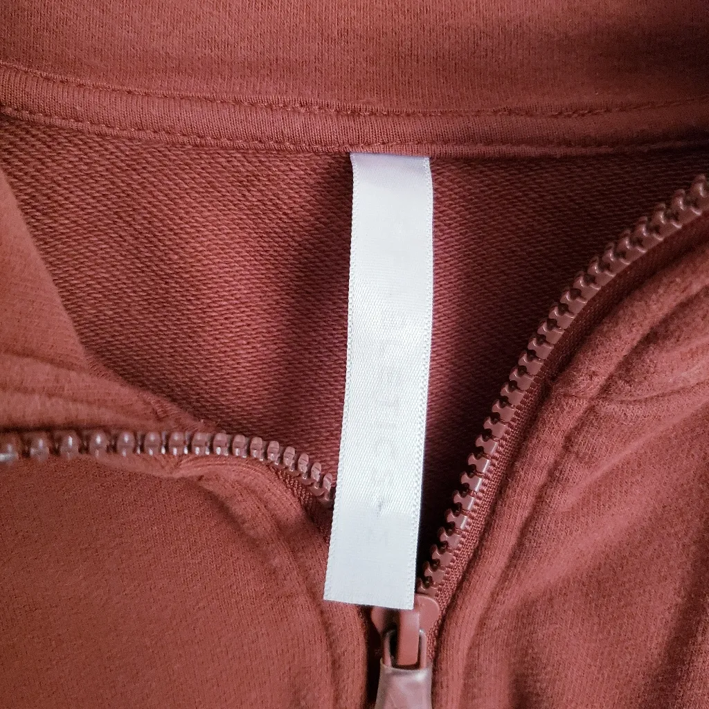 Fabletics  Kate Half Zip Pullover Jacket In Java Rust - Image 4