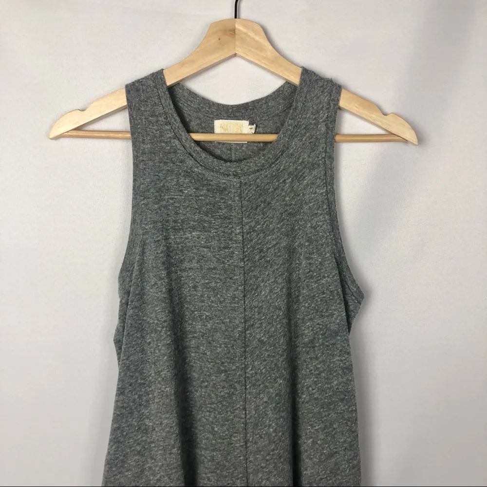 Nation LTD X REVOLVE Gray Phoebe Tank T-Shirt Dress S - Image 33