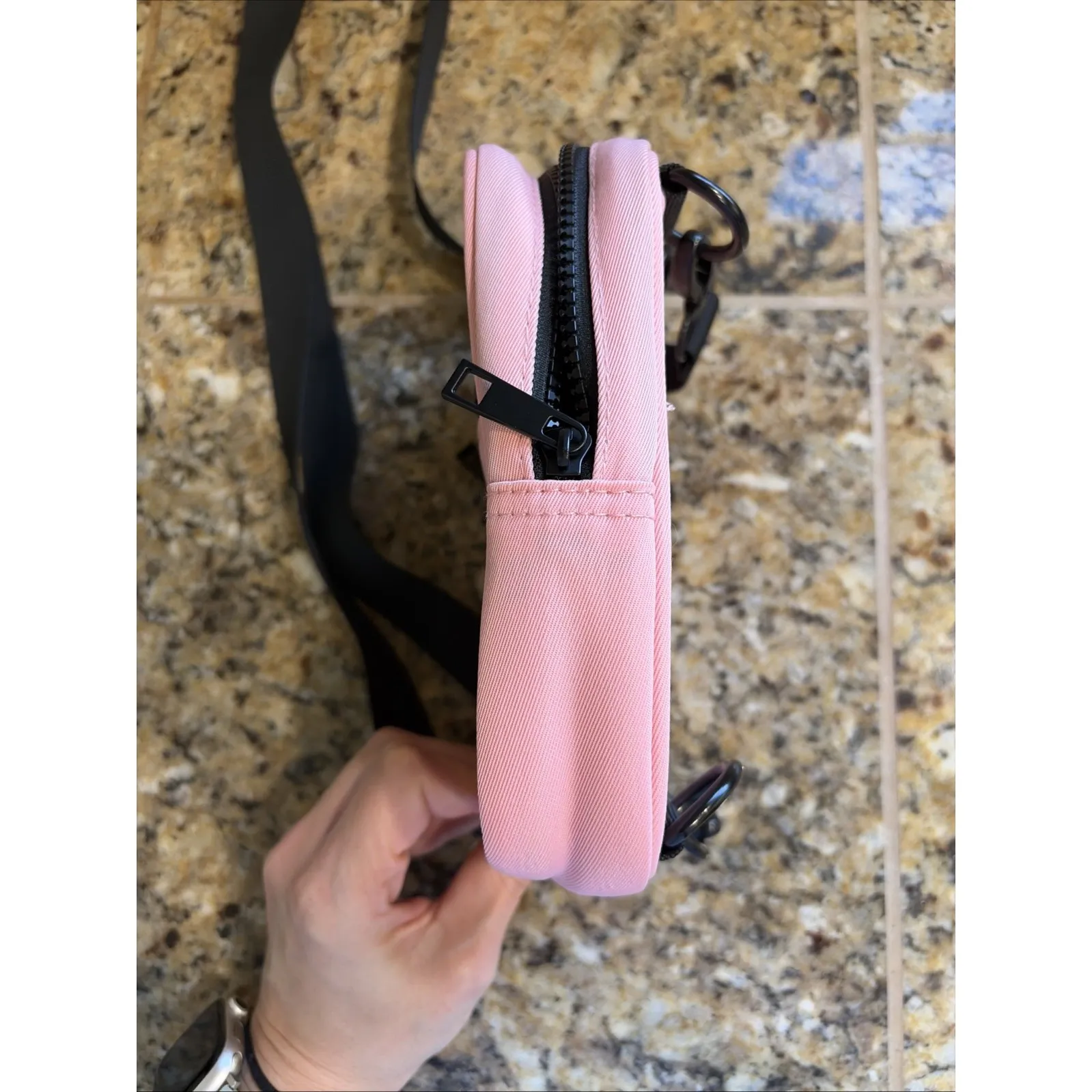 BRIXLEY Pink Rosey Medium Convertible Crossbody Sling Bag Purse Travel Accessory - Image 4