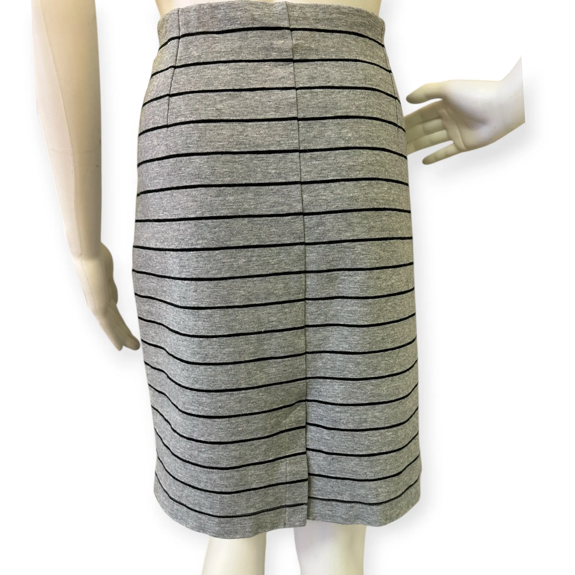 Banana Republic Gray Striped Skirt - Image 2