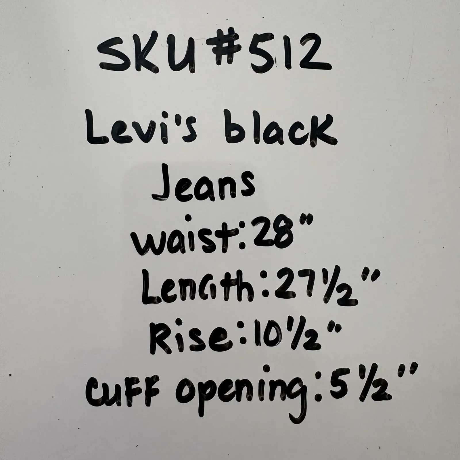 Vintage‎ Levis 13512-0260 Womens 9 [Measures 28x27.5] USA Made Black Denim 1993 - Image 9