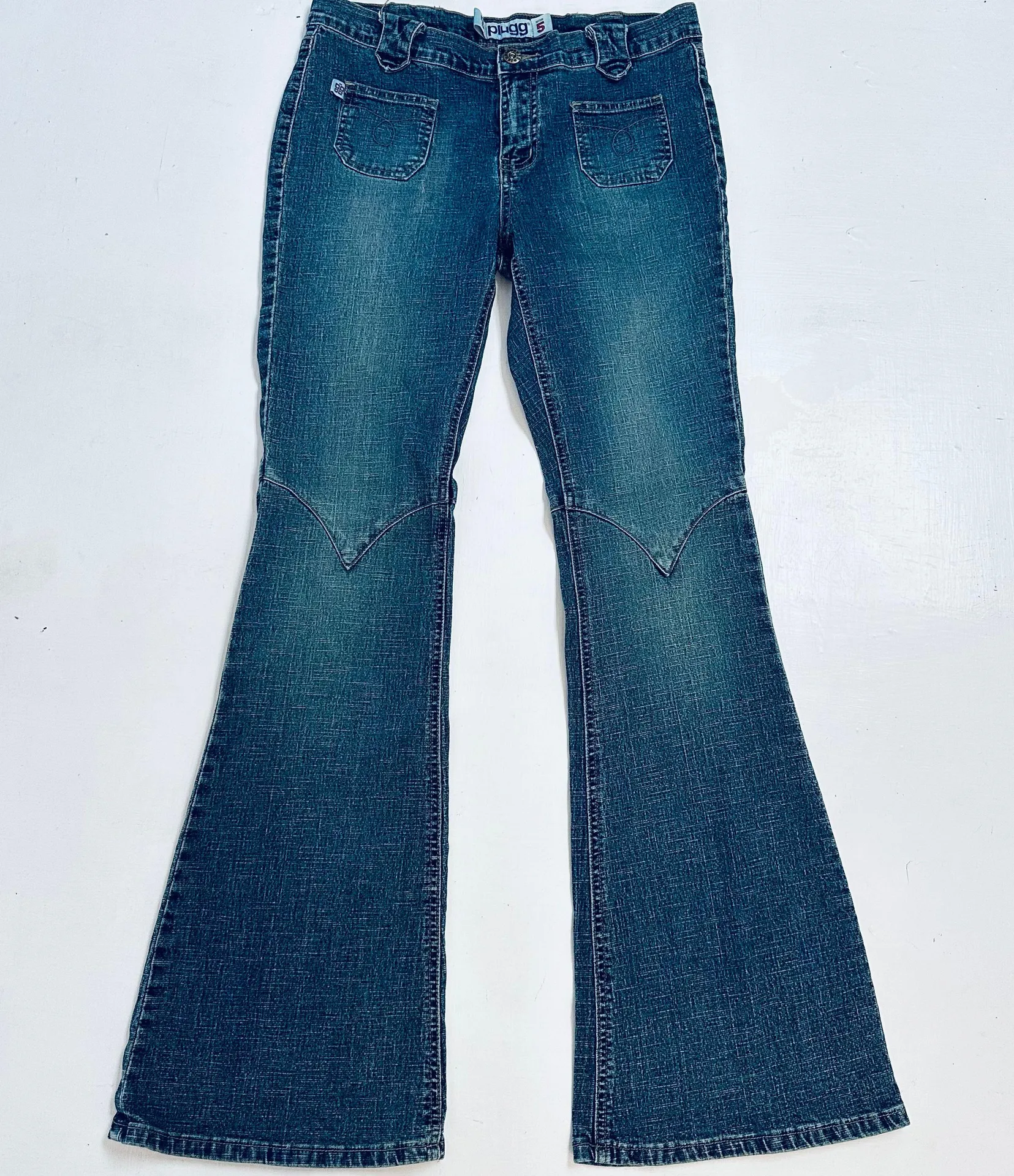 Size 5  Mid Rise Flare Denim Jeans - Image 7