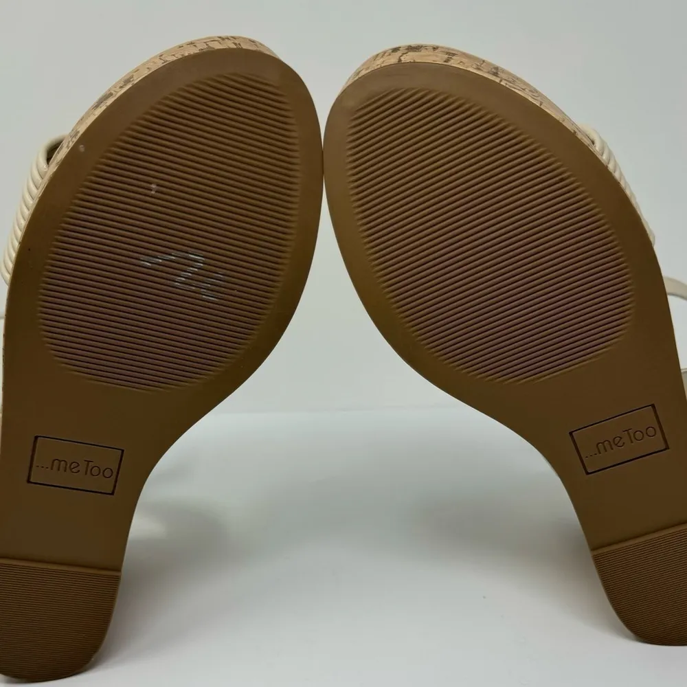 Me too Taupe cork wedge adjustable strap sandals size 9.5 New!NWOB - Image 10