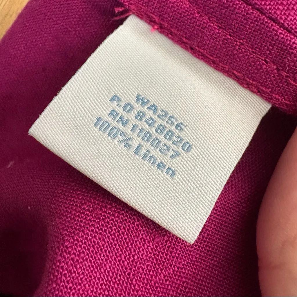 BODEN Babydoll Tunic Linen Beaded Elastic Waist Dress Size 4‎ NWT Pink - Image 5