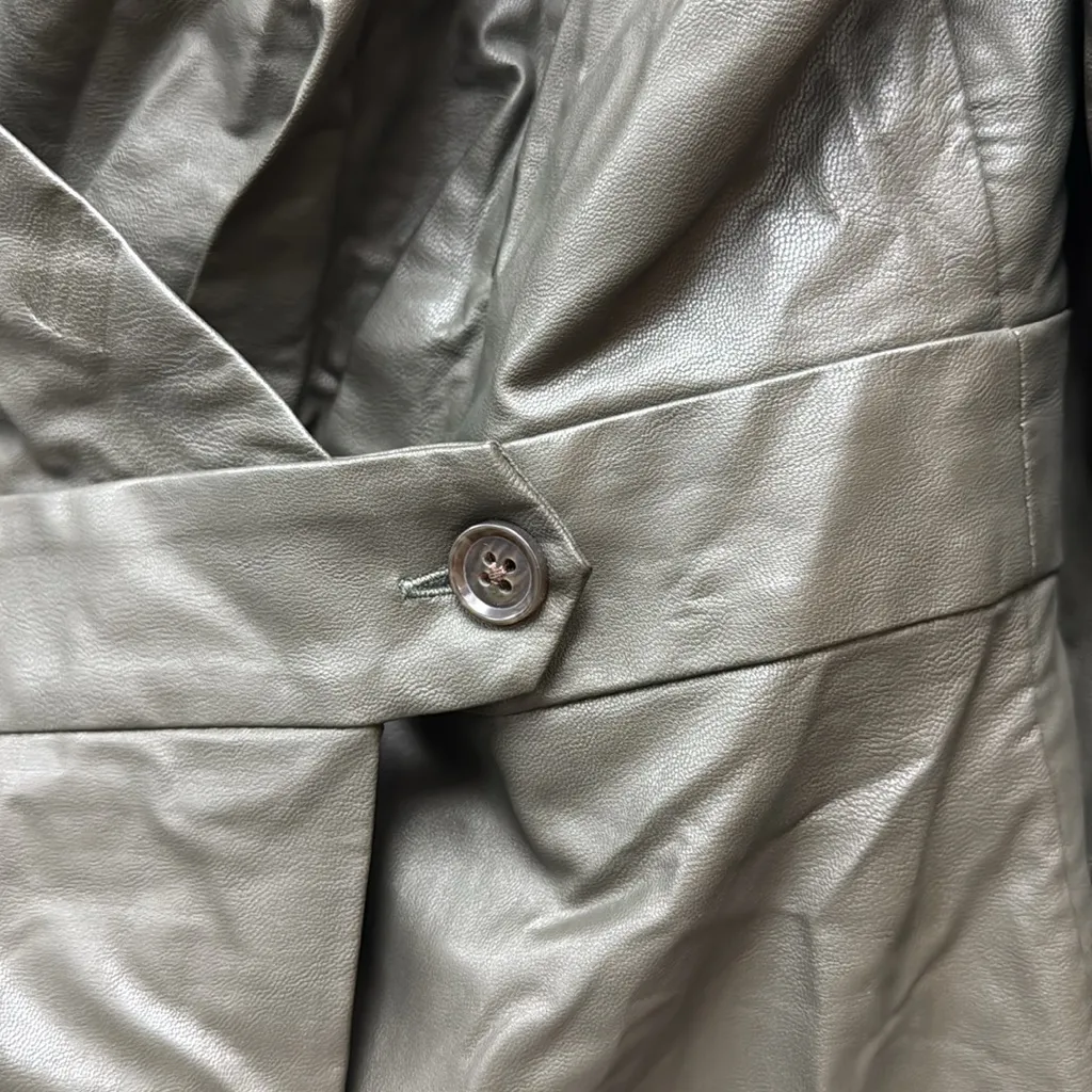 Banana Republic Pleather Wrap Dress - Image 5