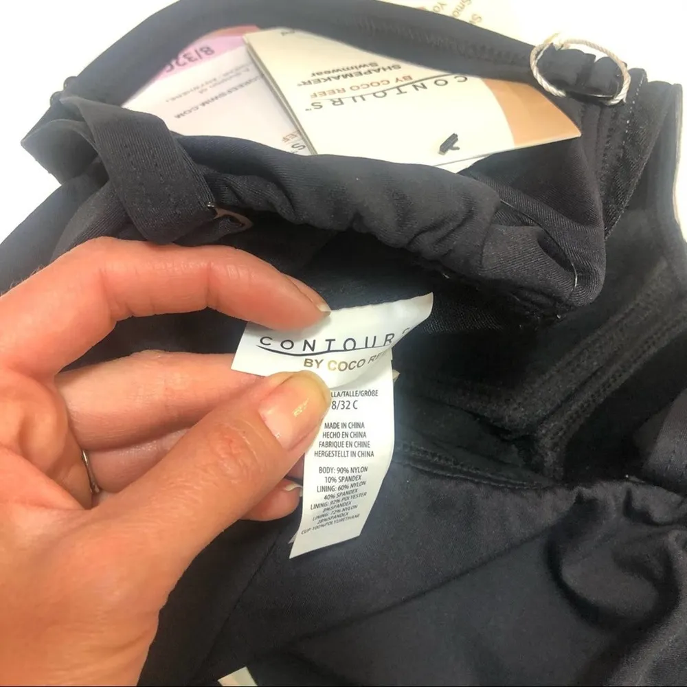 Contours Agate Ruffle Bandeau One Piece Swimsuit - Image 8