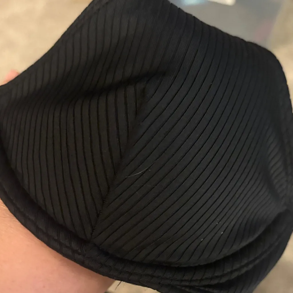 New Shade & Shore Elegant Black ribbed pushup swim bra 36b adjustable straps - Image 6