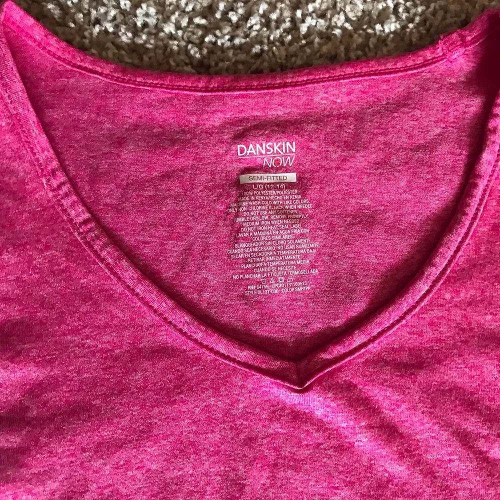 Pink Semi-Fitted Danskin Now T-Shirt - Image 3