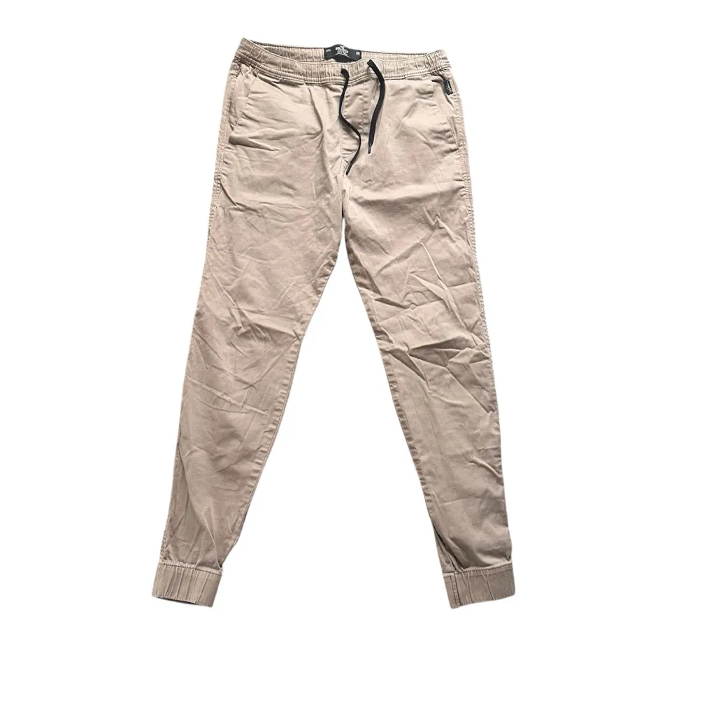 Hollister Skinny Jogger Pants Womens Medium Beige Stretch Casual - Image 2