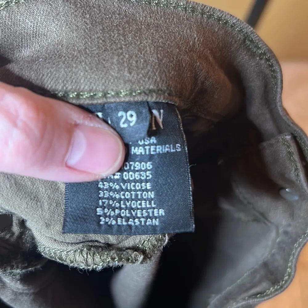 Hudson Womens Nico Denim Mid-Rise Ankle Jeans Green Size 29 - Image 7