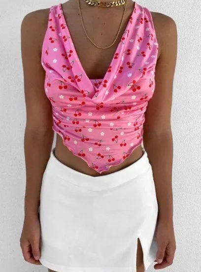 Tiger Mist Pink Croptop  - Image 2