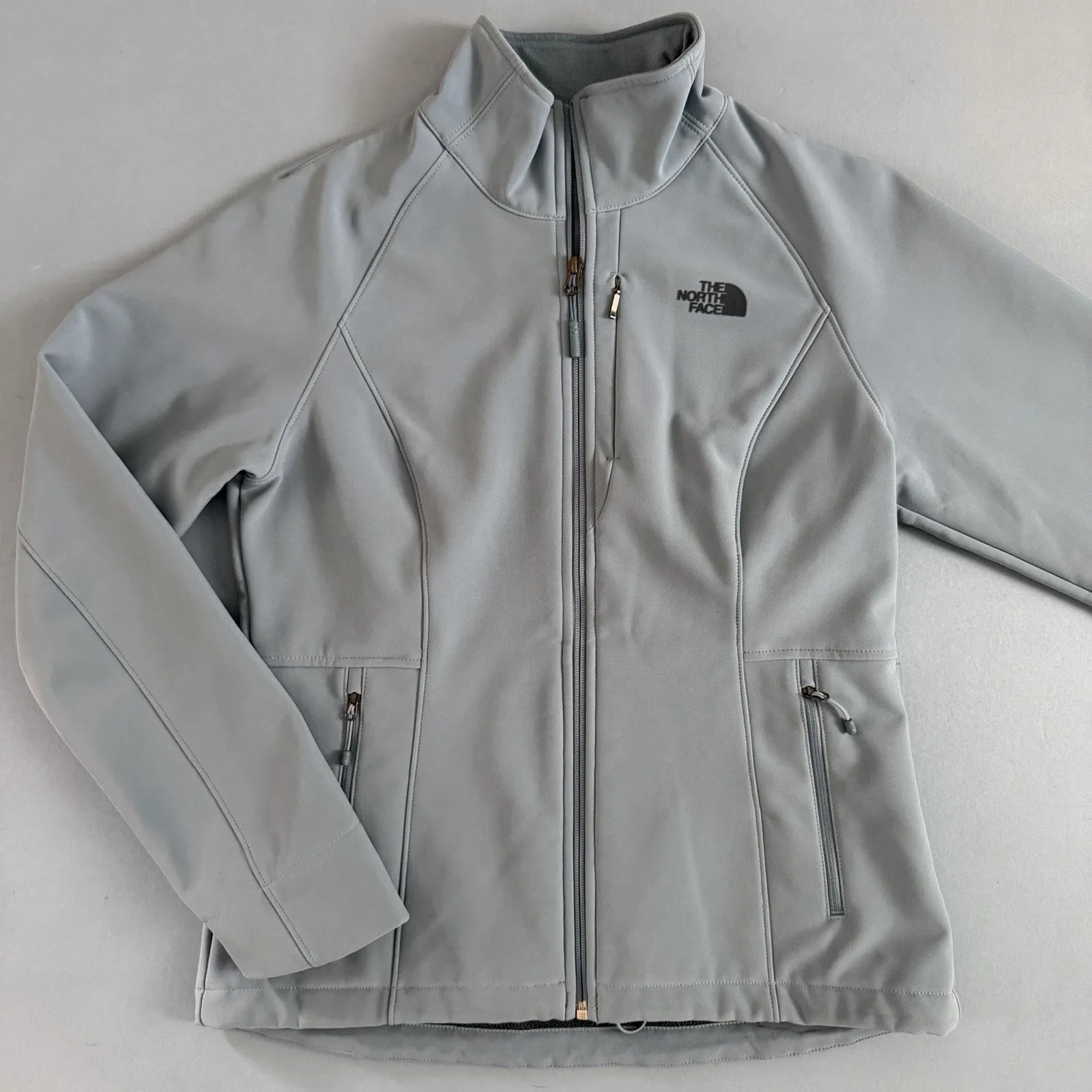 The North Face Apex Barrier Soft Shell Windwall Blue Womens Full Zip Jacket - Image 3