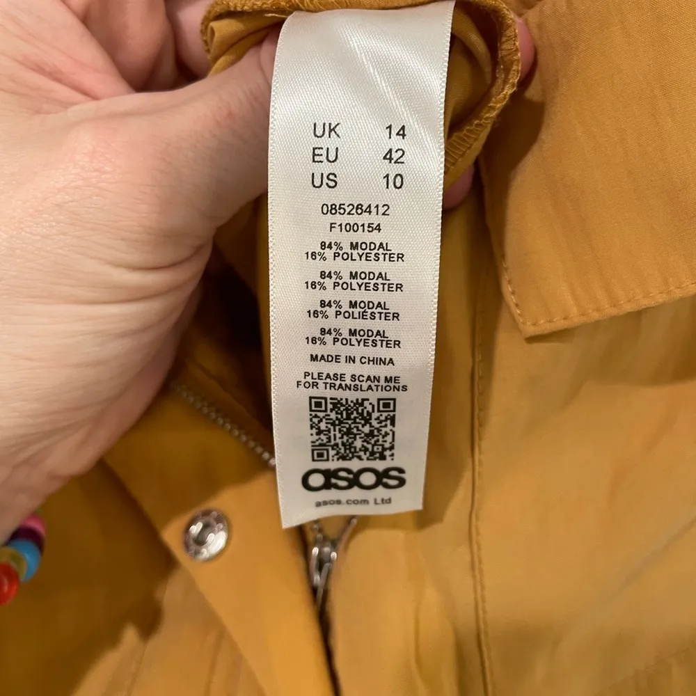 ASOS Mustard Yellow Boiler Jumpsuit with Belted Waist size 10 - Image 8