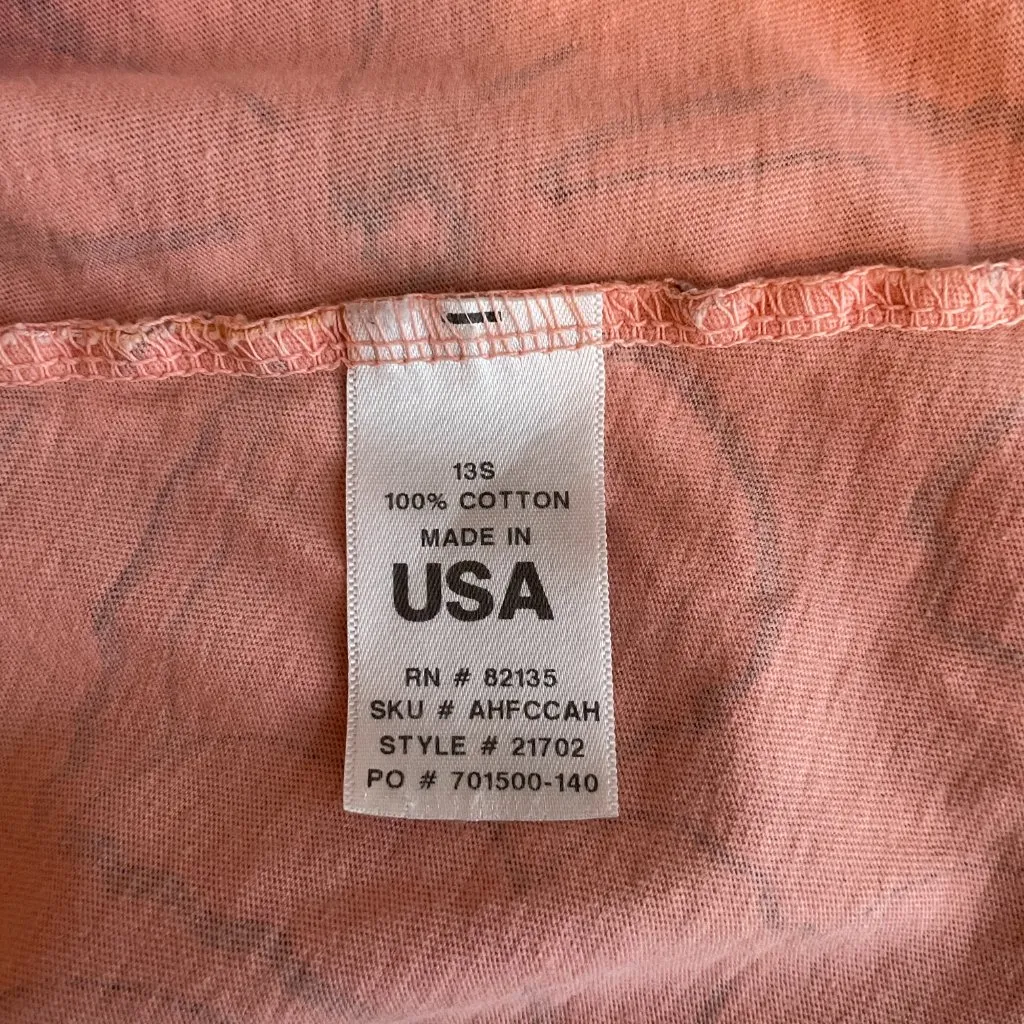 Fresh Produce Women L Pink White Yellow Floral Shirt Short Sleeve Scoop Neck - Image 8