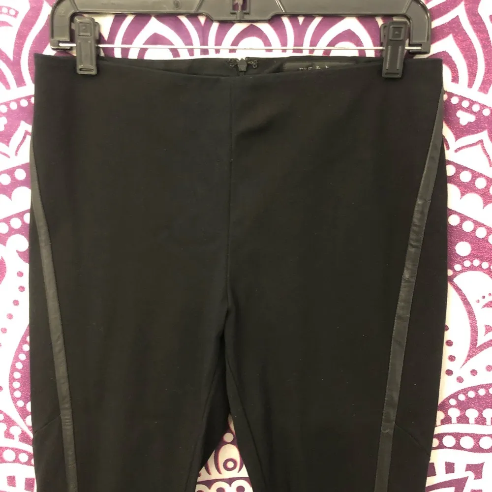 Rag & Bone Leather Stripe Pants - Image 4