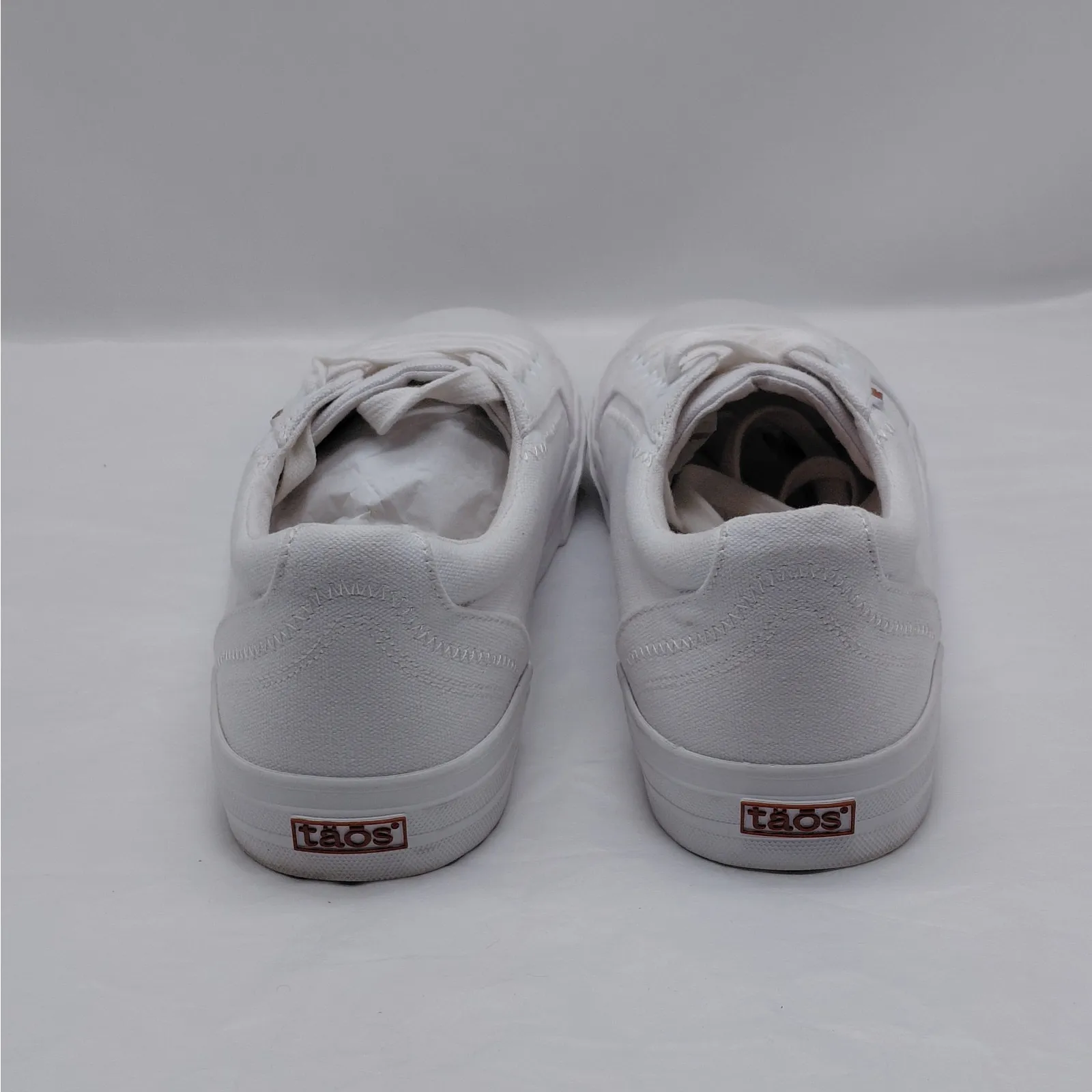 Taos Plim Soul Womens Canvas Sneaker Size 10W White Lace Up Casual Shoes Comfort - Image 9