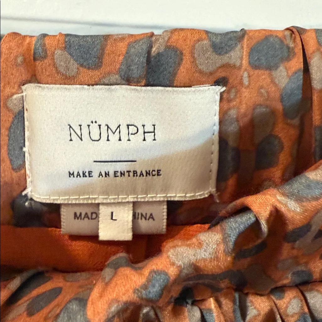 Anthropologie Nümph Numph GORGEOUS ELEGANT Pleated Leopard‎ Skirt Large - Image 6