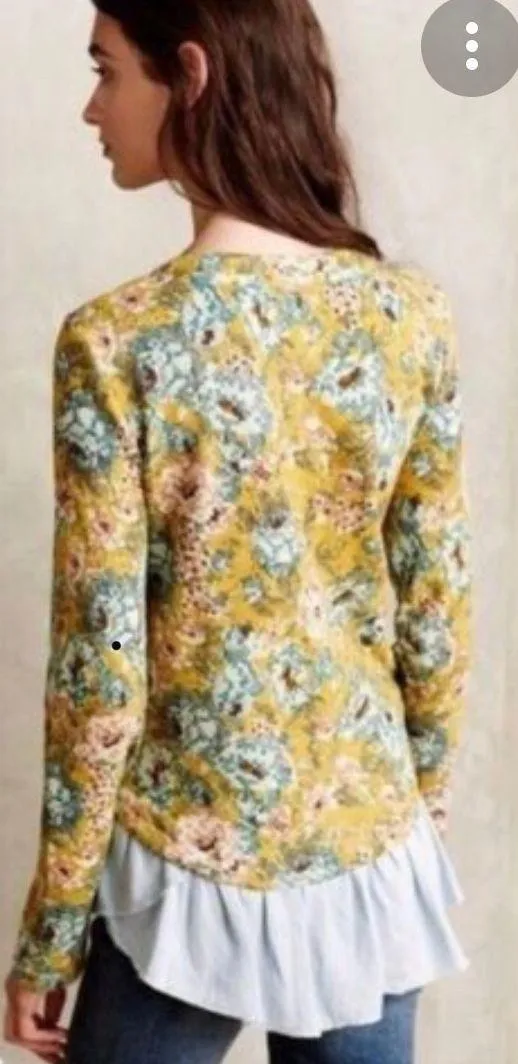 Ruffled Goldenrod Sweater - Image 2