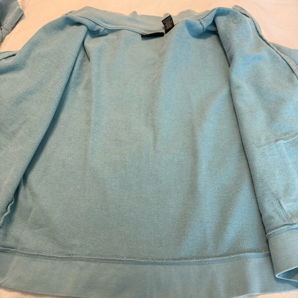 Relativity Zip Up Sweatshirt Jacket Women’s Size XL Blue Cotton - Image 7