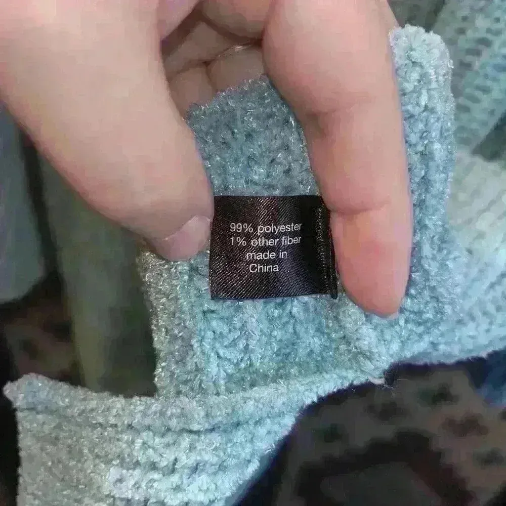 Lane Bryant Woman’s Blue Texture Knit Cowl Neck Sweater Size 22/24 - Image 5