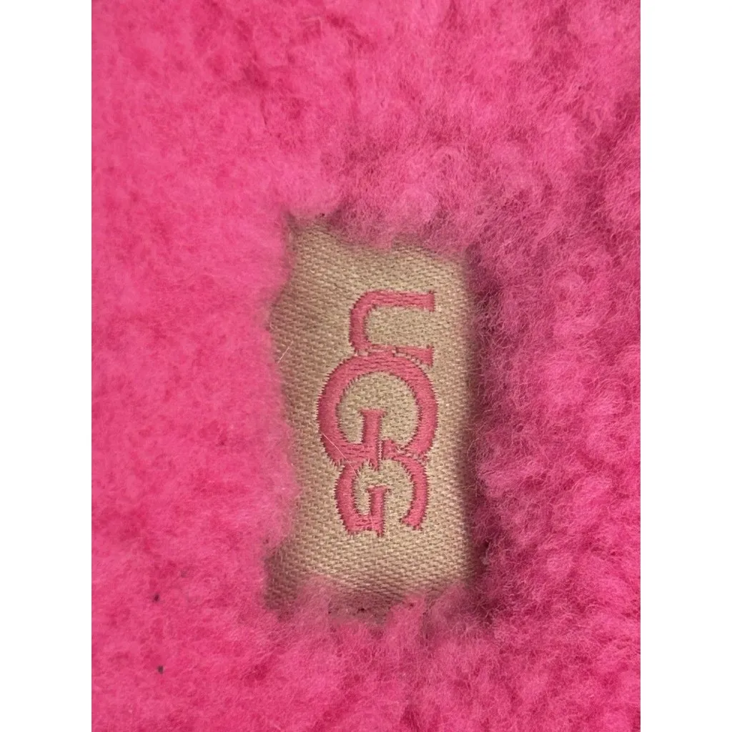 UGG COZETTA CARNATION CURLY SHEEPSKIN COMFORT SLIPPERS, Sugar Sole WOMEN US 7 - Image 6